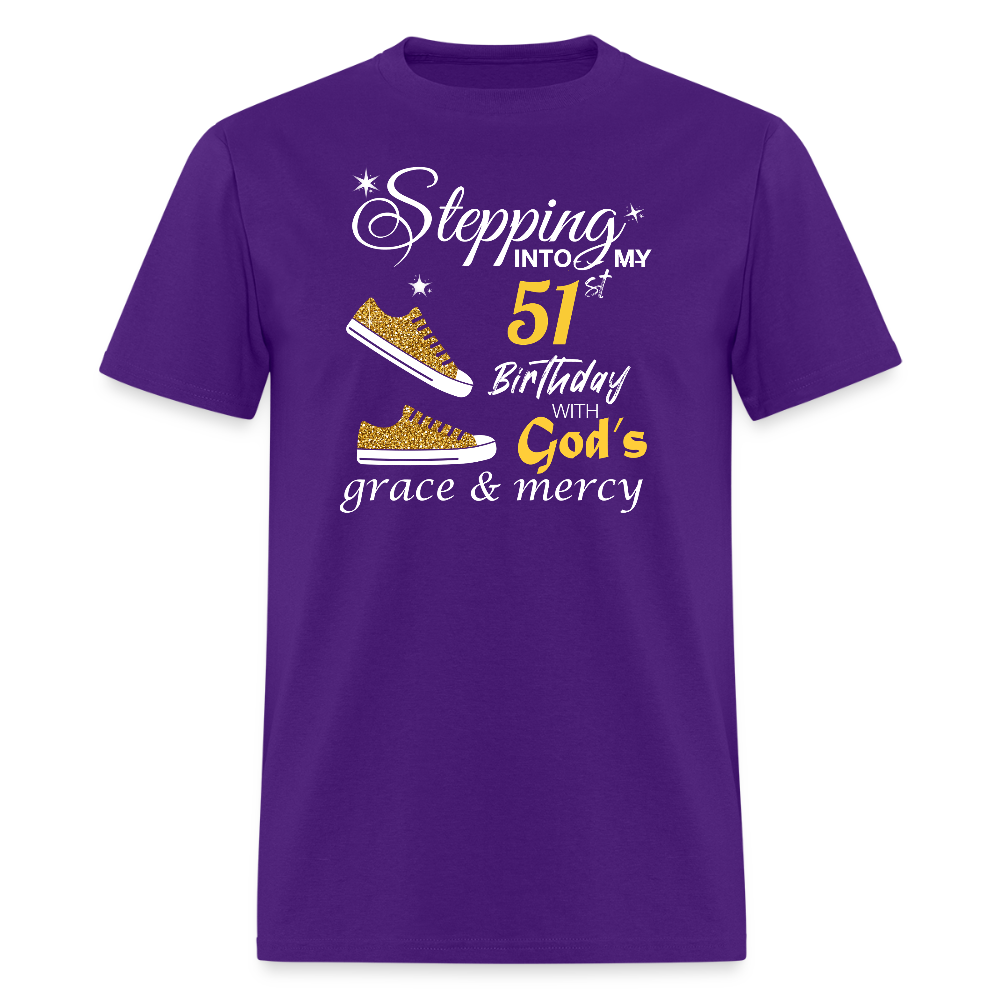 Stepping 51 With God's grace - purple