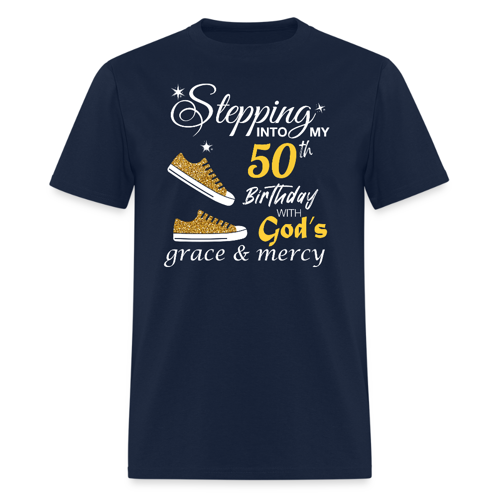 Stepping 50 With God's grace - navy