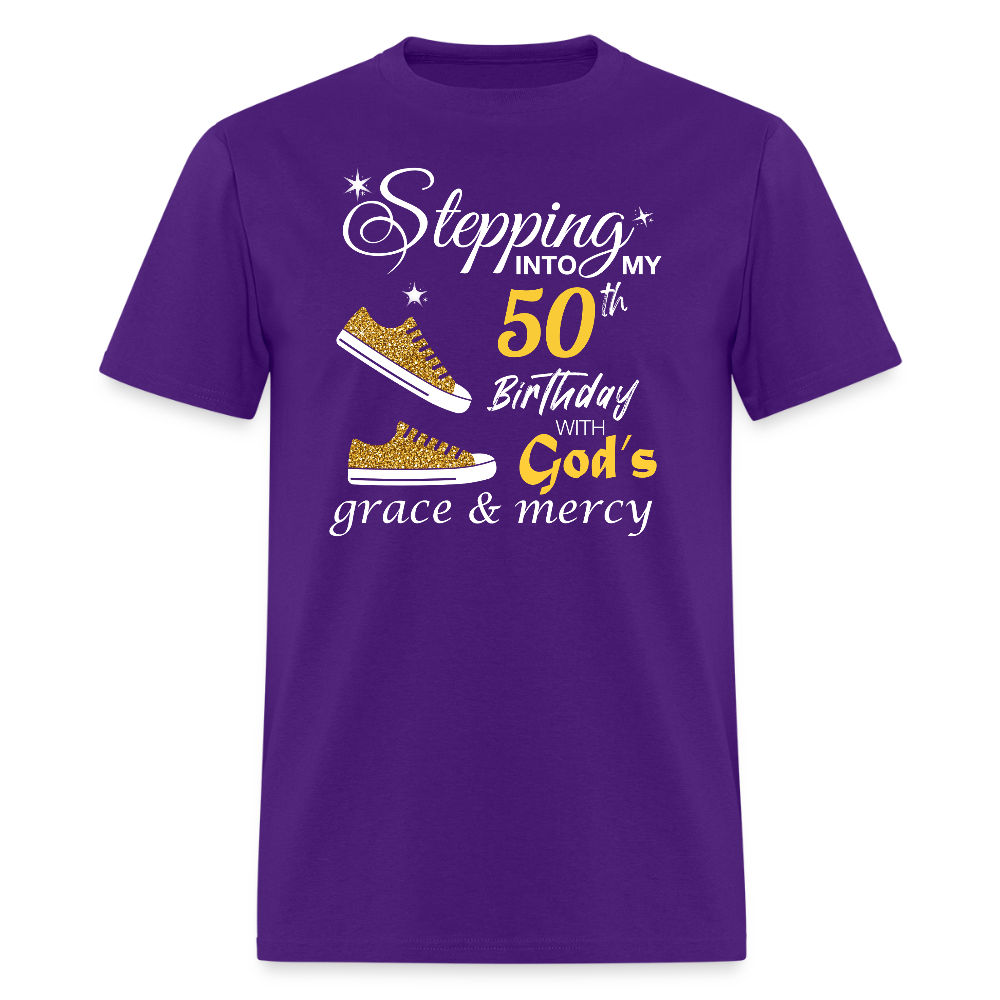 Stepping 50 With God's grace - purple