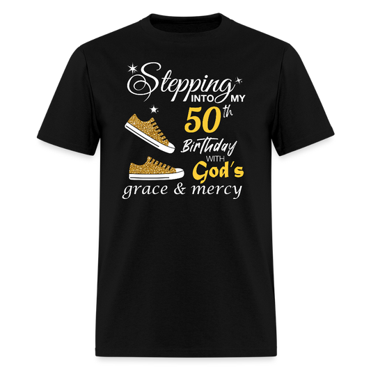 Stepping 50 With God's grace - black
