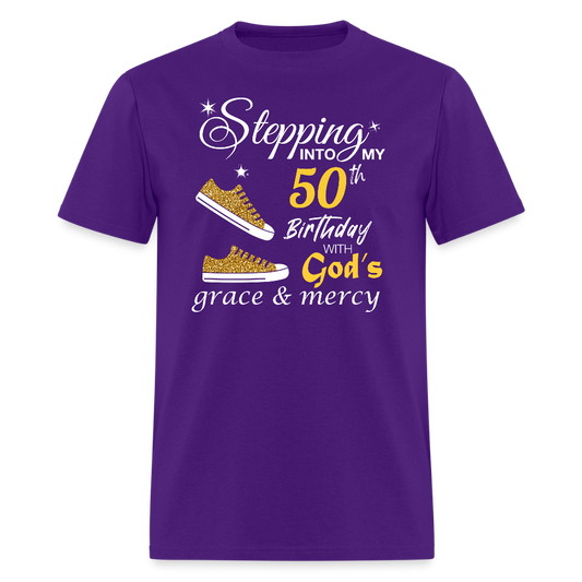 Stepping 50 With God's grace - purple