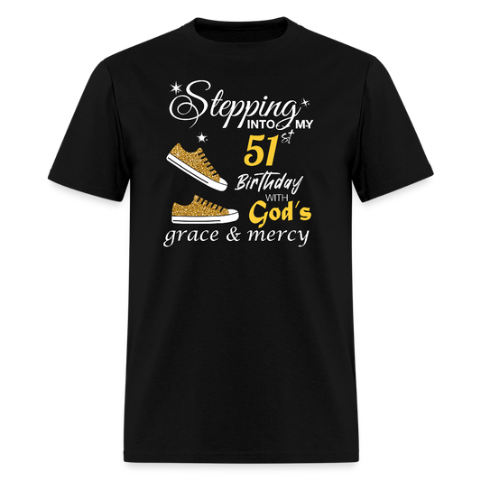 Stepping 51 With God's grace - black
