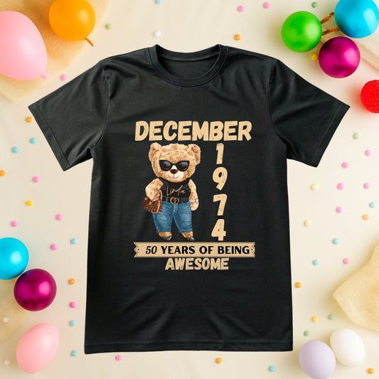 Milestone Cute Birthday Teddy Bear Shirt